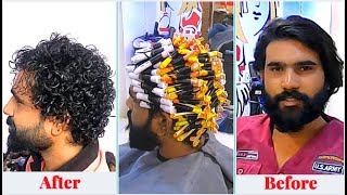 How To Perming on Mens Hair  Permanent Perm  Get Curly Hair with Perm  Step by Step Tutorial [upl. by Hopkins]