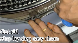 how to clean washing machinestep by step easy cleaning front load [upl. by Aharon]