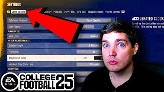 Best Settings in College Football 25 best passing settings and more [upl. by Ecinaej450]