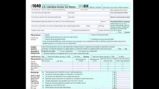 How to Prepare Form 1040 until Line 9 Video 1  2023 Tax Returns [upl. by O'Carroll608]