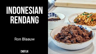 Indonesian Daging Rendang Recipe  Ron Blaauw  Cheflix [upl. by Hulbard]