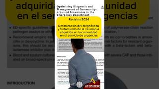 Diagnostico y tratamiento de la neumonía adquirida en la comunidad [upl. by Sidonius]