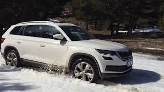 Skoda Kodiaq 4x4 Off Road  Karda yol açma  Gerede  Bolu  Türkiye [upl. by Rybma]