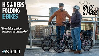 His and hers ebikes 6ft Billy and 5ft Mags ride the SAME ebike [upl. by Anayhd]