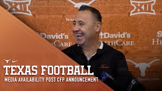 Texas Football Media Availability Post CFP Announcement Dec 3 2023 [upl. by Mcleroy]