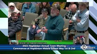 2023 Hopkinton MA Annual Town Meeting Recap [upl. by Eentrok]