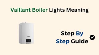 Vaillant Boiler Lights Meaning [upl. by Ak]