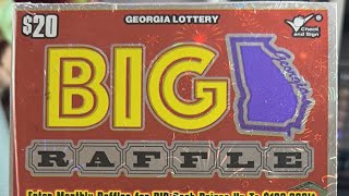 FULL BOOK BRAND NEW 20 BIG GEORGIA RAFFLE LOTTERY TICKETS [upl. by Eatnohs]