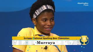 2021 Scripps National Spelling Bee Finals Winning Moment [upl. by Jerrold]