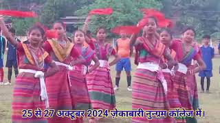 Hajong Cultural DanceKAM2024 State level Sports Meets Zekabari [upl. by Aylmer]