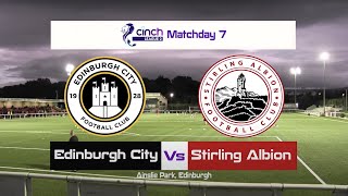 Edinburgh City Vs Stirling Albion Highlights 170921 [upl. by Eitsym956]