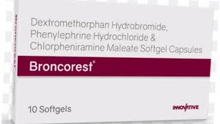 Broncorest Capsule Dextromethorphan Hydrobromide Phenylephrine Hydrochloride amp Chlorpheniramine [upl. by Wonacott271]