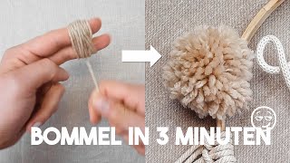 Perfekte Bommel mit der Hand machen  Pom Poms selber machen [upl. by Assennav529]