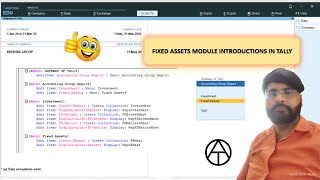 Introduction on Fixed Assets Module in Tally  anuragtiwari7149 [upl. by Janine122]