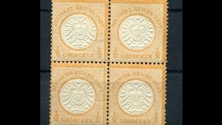 The first 101 German Reich stamps [upl. by Nylirad146]