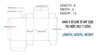 How to make Dieline and show Creasing and Cutting Line in Illustrator  Lets Learn Adobe [upl. by Ykceb]