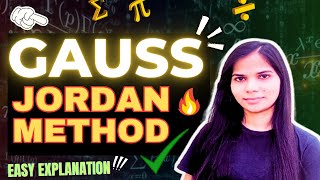 14 Gauss Jordan Method in Numerical Methods  Numerical Analysis Playlist [upl. by Adnahcal]