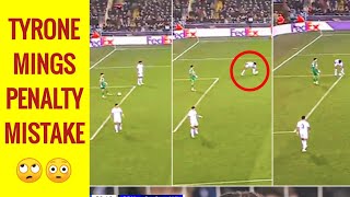 TYRONE MINGS PENALTY MISTAKE VS VANAKEN 😳 [upl. by Adorl]