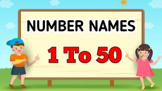 1 to 50 Spelling  Numbers Name 1 to 50 with spelling  One To Fifty Spelling in English [upl. by Conall407]