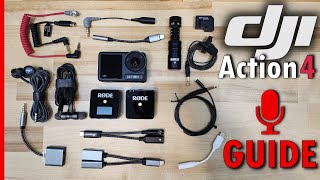 DJI Action 4 External Microphone Guide [upl. by Lledrev5]