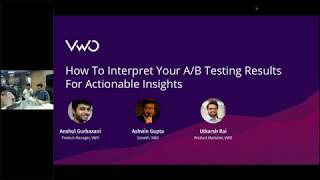 VWO Product Webinar How To Interpret Your AB Testing Results For Actionable Insights [upl. by Alburga]