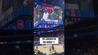 Tee Grizzley is in the building for Pistons vs Rockets 🔥 [upl. by Aneles]