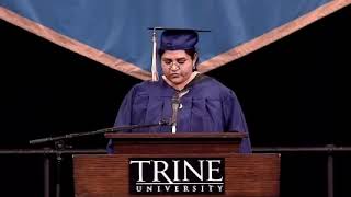 Trine University 2024 commencement valedictorian speech Sanjana Nandadeep Surve [upl. by Aldwin]