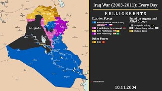 Iraq War 20032011 Every DayMonth [upl. by Enihpled208]