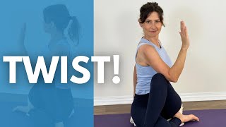 12Minute Seated Yoga Twists for Mental Clarity amp Back Pain Relief [upl. by Eisdnyl]