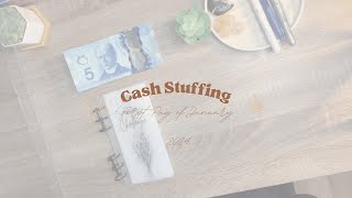 January Cash Stuffing  1st Full Time Pay  Canadian Currency [upl. by Aivitnahs]