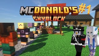 在Minecraft裡經營漢堡店❗❓把麥塊變成模擬經營遊戲❗立志成為麥塊界的麥X勞🍔🍟 空島漢堡店 1 [upl. by Eisenberg]