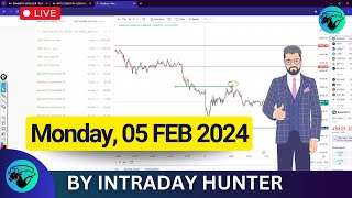 Live Trading  Options Trading  Intraday Hunter 05 FEB 2024 [upl. by Nawd]