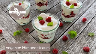 veganer Himbeertraum  schnell und lecker  vegan  glutenfrei  glutenfrei backen mit Nadine [upl. by Gladstone592]