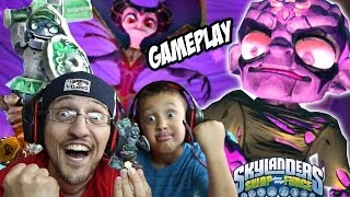 Team Doom Stone vs Kaos amp His Mom Dad amp Son Skylanders Swap Force Gameplay [upl. by Mello]