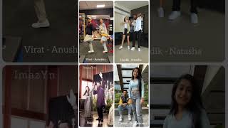 Cricketers Dance With Wife Virat Anushka Rohit Ritika Hardik Natasha Chahal Dhanashree Shorts [upl. by Soinotna]