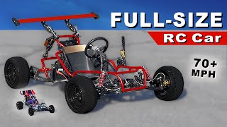 Insane 70mph FullSize RC Car  Official Test and Review Electric GoKart [upl. by Fowkes657]