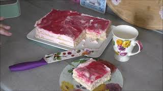 ErdbeerMascarponeTorte ohne backen  NO BAKE  kalter Kuchen für heiße Tage [upl. by Attwood]