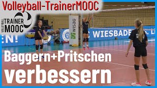 Baggern und Pritschen mit Partner 1 Volleyball Coaches Clinic Wiesbaden 10112019 1216 [upl. by Enirod]