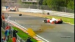 1993 Spa Zanardi accident BBC version [upl. by Giffie]