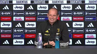 JUVE  CAGLIARI  Allegri quotLocatelli capitano mercato e Del Pieroquot conferenza stampa [upl. by Davina125]