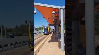 GLink Flexity 2 departing Main Beach station trams transport goldcoast [upl. by Jule495]