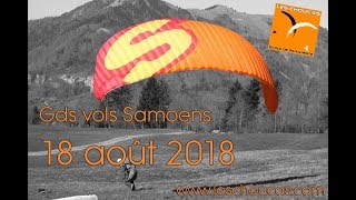 Grands vols parapente du 18 août 2018 avec les chouvad [upl. by Owens842]