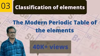 Classification of element class 10class 11  The Modern periodic Table of the elements [upl. by Aelahc]