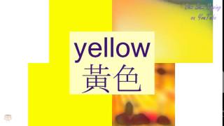 quotYELLOWquot in Cantonese 黃色  Flashcard [upl. by Fionnula]