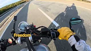 Moto Guzzi V9 bobber hitting Albanian highway [upl. by Adama]