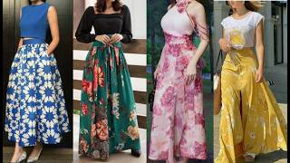 Most Beautiful Top Stylish Casual Long Floral Skirt Outfit For LadiesampGirls [upl. by Nyrmak669]