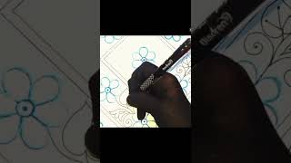 Nakshi kantha design tutorial❤️art drawing artandcraft drawingtutorial painting [upl. by Astred]