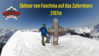 Skitour von Faschina Fontanella auf das Zafernhorn mit 2107m Einsteigerfreundlich [upl. by Tirrell]