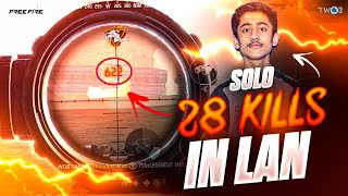 Full match LAN highlights⚔️🪂  28 solo kills in LAN tournament by SASUKE64🏟️🥰  TWOB❤️ [upl. by Neelyak]