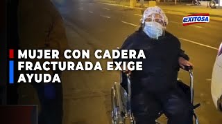 🔴🔵Mujer con cadera fractura pide ayuda para que sea hospitalizada [upl. by Ellenwad]